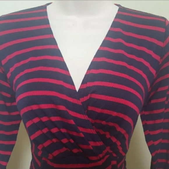 Women red/blue motherhood MATERNITY dress Size s - Picture 2 of 7